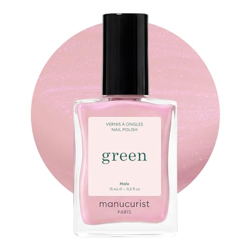 Manucurist Green Natural Nail Polish - Halo Milky Mauve, Plant-Based