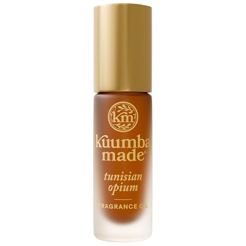 Kuumba Made Tunisian Opium Fragrance Oil, Long-Lasting Small-Batch Perfume Roller, Vegan, Alcohol-Free, 0.15 Fl Oz