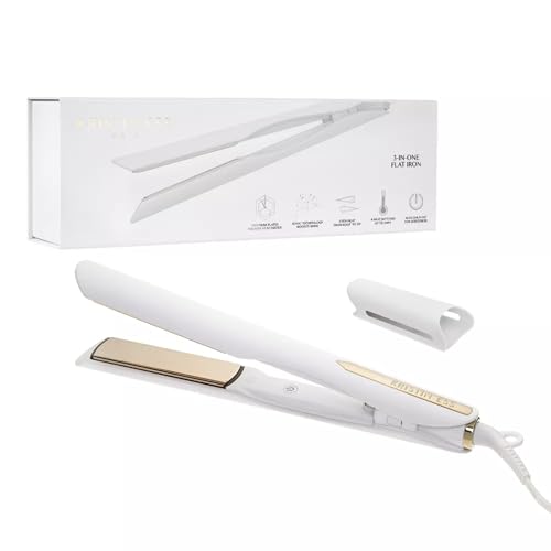 Kristin Ess Titanium Hair Straightener Curler - 1.25" Flat Iron, 440°F