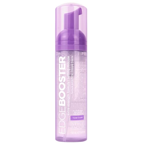 Style Factor EDGE BOOSTER Extra Strength Setting Mousse for Curly Hair – 6.4oz