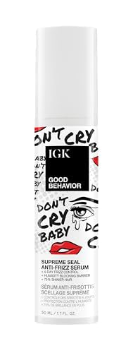 IGK Good Behavior Anti-Frizz Serum – 4-Day Frizz Control, 1.3 oz