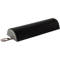Master Massage 6" Semi-Round Bolster Cushion - PU Leather Table Pillow, Black