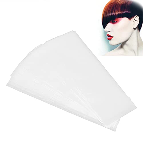 100 Pcs Transparent Hair Coloring & Perming Wrapping Sheets - Reusable ABS Hair Dye Paper