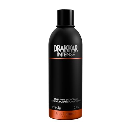 Guy Laroche Drakkar Intense Body Spray for Men, 5.8 Fl.Oz