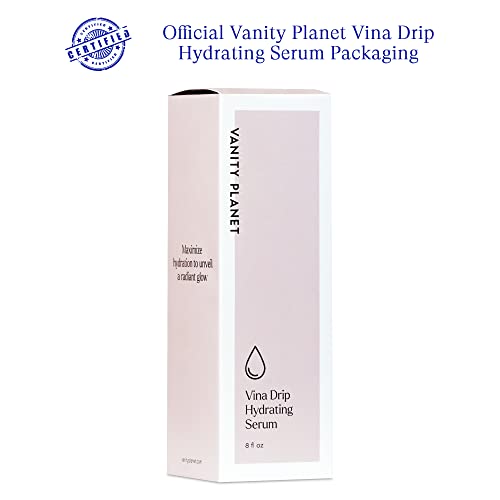 Vanity Planet Vina Drip Hydrating Facial Serum - Maximize Hydration for A Radiant Glow - Cleanses, & Exfoliates Skin to Unclog Pores, Detoxify, & Reduce Fine Lines - Paraben-Free & Phthalates Free