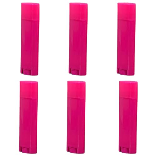 FZBNSRKO 5ml 25Pcs Empty Oval Deodorant Lip balm Tubes Containers Twist-up Refillable Containers for Lipstick,Chapstick,Homemade Lip balm,DIY Deodorants(Hot Pink)