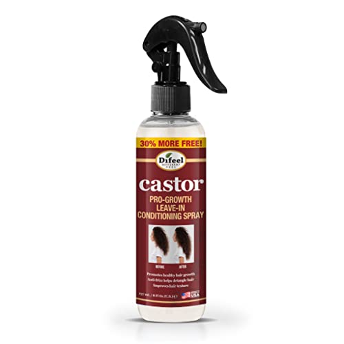 Difeel Castor Pro-Growth Leave-in Conditioning Spray 8 oz. - Large Bottle
