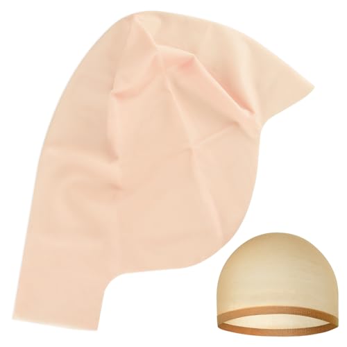 Halloween Bald Cap for Women - Latex Makeup Cap with Nylon Wig Cap, Thin Variant