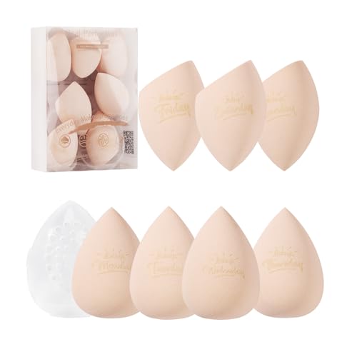 Makeup Sponge Set 7 pcs Latex-Free Blender with Travel Case