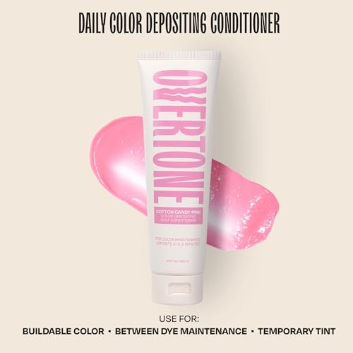 Overtone Cotton Candy Pink Color Depositing Conditioner