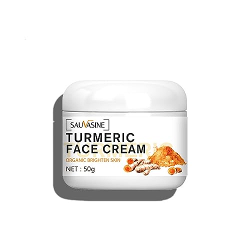 Turmeric Face Cream, Anti-Aging Cream Face Repair Cream, Turmeric Facial Moisturizer for Dark Spots, Wrinkles, Moisturizing, Skin Repairing Turmeric Cream for Dull and Dry Skin 1.76 OZ