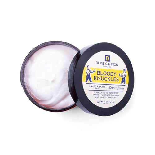 Duke Cannon Supply Co. Bloody Knuckles Hand Repair Balm 3-Pack ? 5 oz Unscented Hand Cream for Workers Fighters and Athletes ? Heavy Duty Moisturizer for Dry Cracked Hands