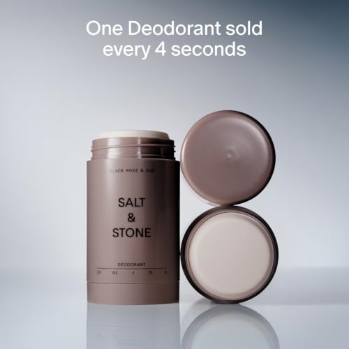 Salt & Stone Aluminum-Free Deodorant for Women & Men Black Rose & Oud 2.6 oz - Pack of 1