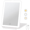 FUNTOUCH Rechargeable LED Travel Makeup Mirror with 72 Lights