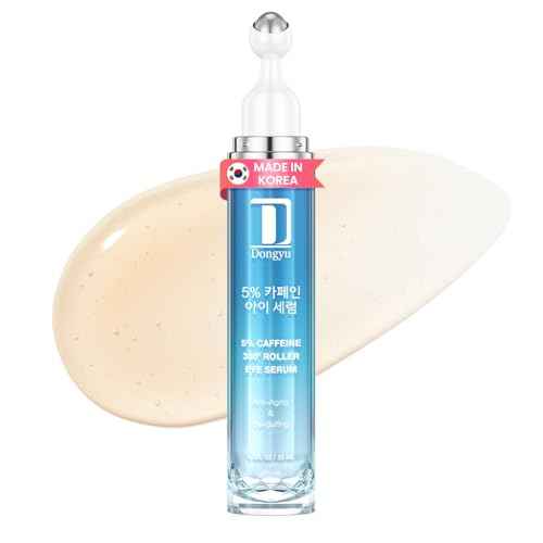 Dongyu Eye Cream for Dark Circles: Korean Caffeine Eye Cream Daily Morning Skincare - Puffy Eyes Treatment for Beauty Enthusiasts (Blue)