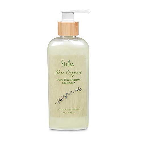 Shira Shir Organic Eucalyptus Cleanser Hydrating Facial Cleanser for Normal to Oily Skin. Antibacterial Acne Cleanser with Eucalyptus (200 ml)