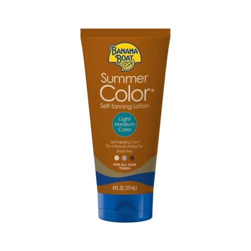 Banana Boat Summer Color Sunless Tinted Lotion, Light/Medium, 6 Fluid Ounces