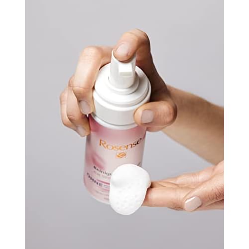 Rosense Cleansing Foam - Moisturising Facial Cleansing with 91% Natural Rose Water Vegan - 150 ml