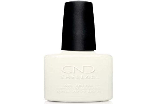 CND Shellac Gel Nail Polish, Long-lasting NailPaint Color with Curve-hugging Brush, White Polish, 0.25 fl oz