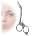 Stainless Steel Eyebrow Trimmer Scissor with Comb