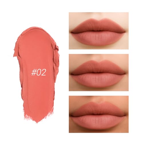 Erinde Matte Lipstick Crayon - 24 Hour Waterproof Lip Liner, Coral Pink
