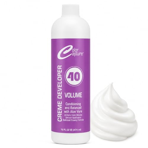40 Volume Cream Hair Developer with Aloe Vera - Professional Color Lift