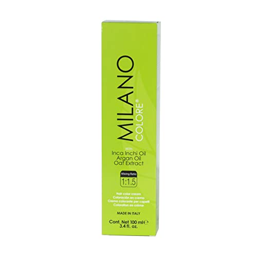 Milano Colore Nourishing Permanent Hair Dye, 1.0 Black - 100ml