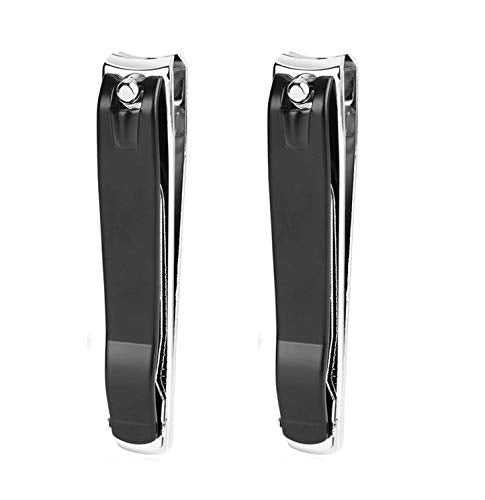 Large Nail Clippers Set - Curved Fingernail & Toenail Clippers with Nail File