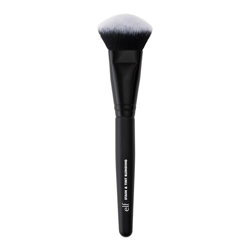 e.l.f. Stain & Tint Blending Brush, Liquid Blush Brush For Blending & Creating An Even Finish, Made With Synthetic Bristles, Vegan & Cruelty-Free