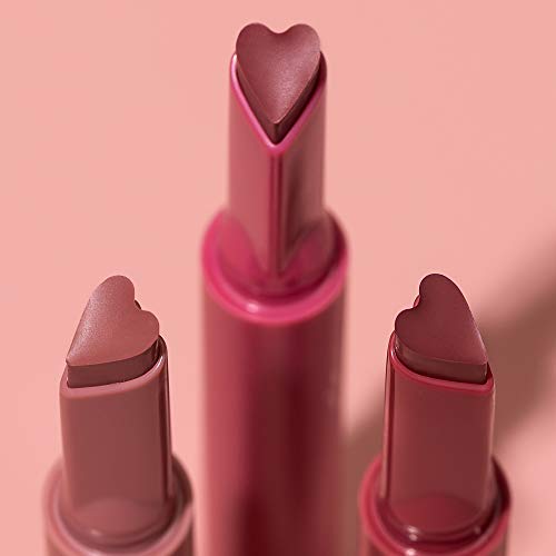 Kaja Lip Gloss - Heart Melter | High-shine, Glossy Finish, Flirty Cherry Red, Moisturize, 01 Too Hot, 0.04 Oz