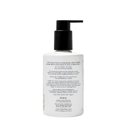 SEEN Frizz Repair Treatment Mask - Fragrance-Free Hair Care