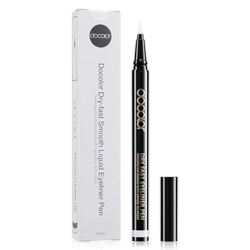 Docolor Waterproof Liquid Eyeliner Pen - Ultra-Fine Tip White
