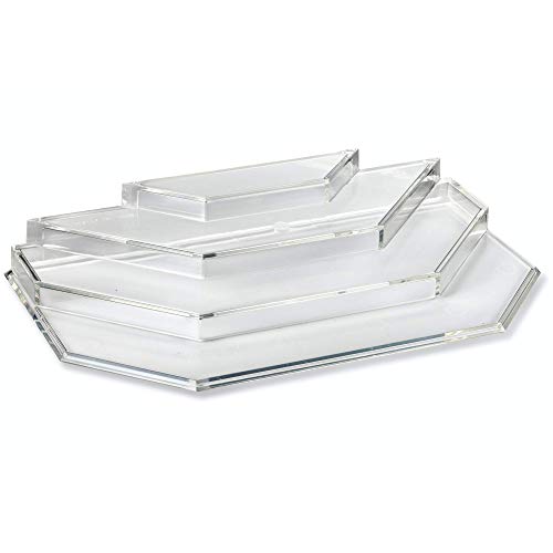 Acrylic Mini Perfume Organizer & Mini Scented Oils Organizer Vanity Display Case 4 Tier Storage Travel Size Rollerball Beauty Perfume Bottles Refillable Tray (2)