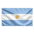 Argentina Flag 3x5 Ft Polyester with Brass Grommets (Veliffco) - 1 Pc