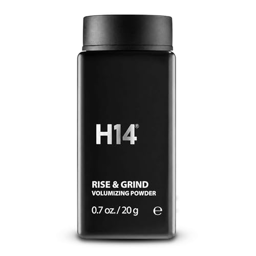 H14 Rise & Grind Hair Powder for Men – Volumizing Matte Finish, 0.71 oz