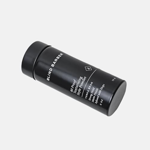 Blind Barber 80 Proof Texturizing Powder - Hair Styling Texture Powder for Men - Builds Weightless Volume - Matte Finish - Medium-to-Strong Hold Hair Products (0.5 oz)