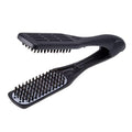 Denman D79 Thermoceramic Hair Straightening Brush - with Boar Bristles - For Wide, Wavy, Curly, Coily Hair ? Black