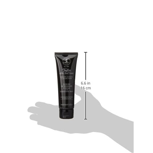Taylor of Old Bond Street Jermyn Street Luxury Aftershave Cream for Sensitive Skin 75ml, 2.5 Ounce after shave lotion (06020-1)