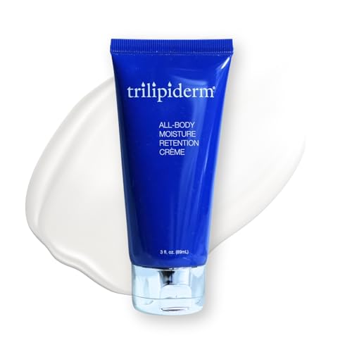 Trilipiderm All-Body Moisture Retention Cr?me ? Plant-Based All-Day Lightweight Hydration for Body and Face, Meadowfoam, Lipid Replacement, Travel-Size TSA-Approved 3 Ounce Tube