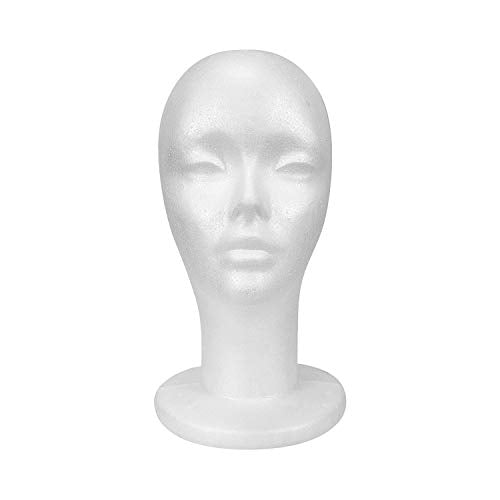 11.4" Styrofoam Mannequin Head - Wig Stand Display