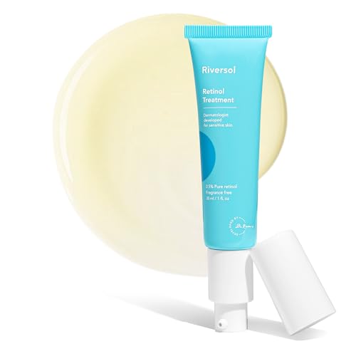 Riversol Retinol Night Cream | Gentle 0.5% Retinol for Face & Eye Area | Anti-Aging Treatment for Fine Lines & Wrinkles | Developed for Sensitive Skin