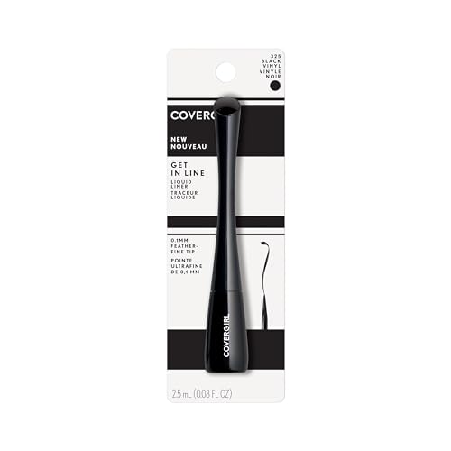 COVERGIRL Get In Line Liquid Eyeliner Pen, Black Vinyl