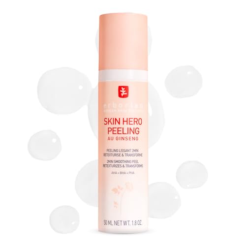 Erborian Skin Hero, Facial Peel with White Ginseng Complex - Home Face Peel Mask Retexturizes, Transforms Texture & Appearance of Fine Lines - Reduces Pores & Imperfections - Korean Skincare - 1.8 Oz