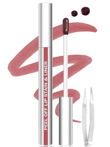 Peel Off Lip Stain & Liner - 24HR Waterproof Matte Tint