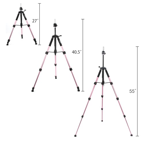 55" Adjustable Mannequin Tripod Stand - Professional Wig Head Display