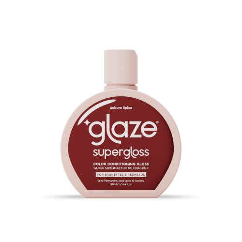 Glaze Super Gloss Auburn Spice - Color Conditioning for Dark Hair