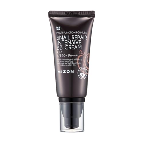 MIZON Snail Repair Blemish Balm, Multifunctional BB Cream with Snail Mucus Filtrate, Skin Care and Makeup Coverage, Strenghtens Skin Elasticity, Improves Fine Wrinkles (#23)