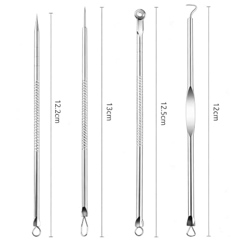 Blackhead Remover Pimple Extractor Tool Kit for Acne & Blemish Removal