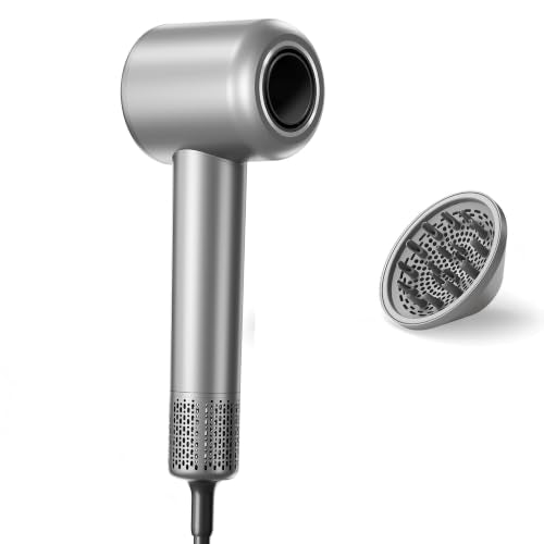High-Speed Ionic Hair Dryer - Grey, Fast Drying & Frizz Control