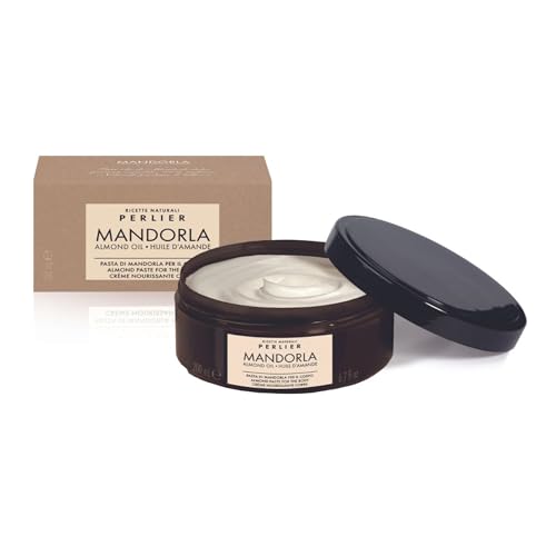 Perlier ? Avola Almond Paste & Honey Body Cream, 6.7 fl oz, Rich Nourishing Cream for Sensitive Skin, with Sweet Almond Oil & Organic Honey, Moisturizing, Elasticizing, for Dry/Mature Skin